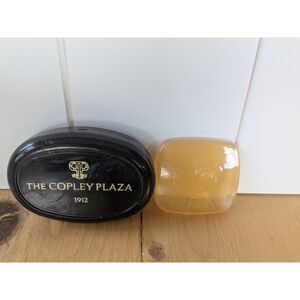 Vintage The Copley Plaza Hotel Travel Soaps and Soap Dish - 2 soaps